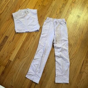 Nasty Gal lavender Jogger Set